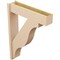 Ekena Millwork 8-in W x 34-in D x 46-in H Funston Block Rough Cedar Woodgrain TimberThane Outlooker, Primed Tan OUTUR080X34X46FST44RCPR - alternate 4